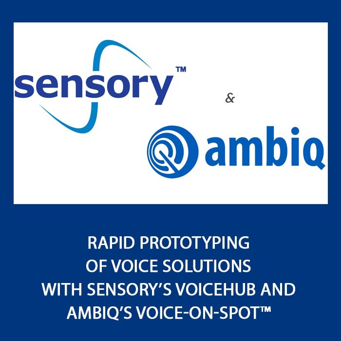 Rapid Prototyping of Voice Solutions with Sensory’s VoiceHub and Ambiq’s Voice-On-SPOT™