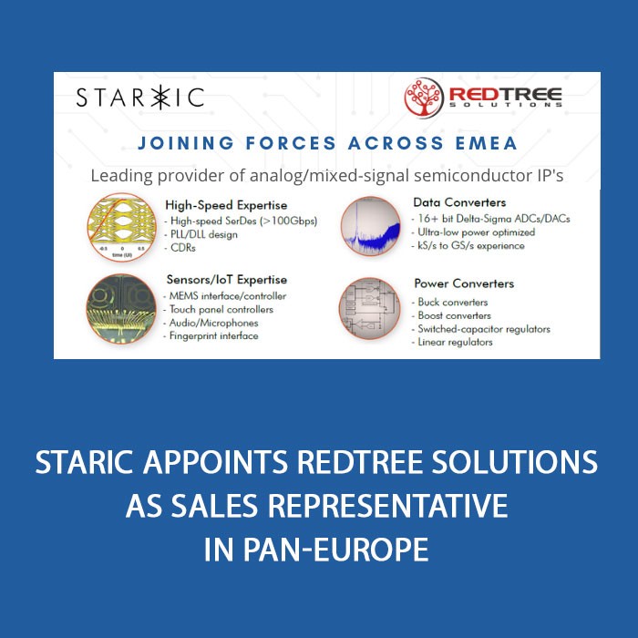 StarIC appoints Redtree Solutions as Sales Representative in Pan-Europe